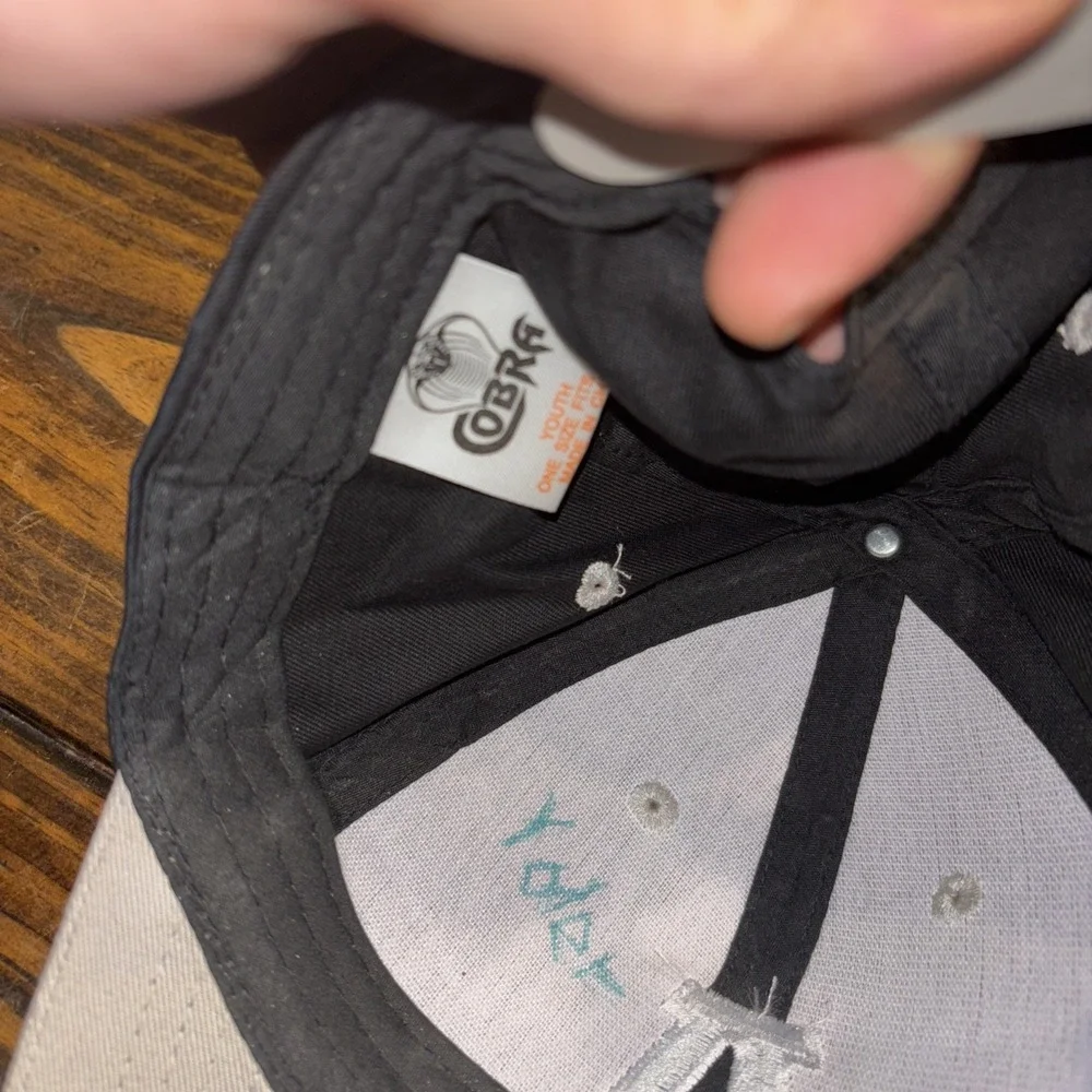 Cobra Youth Snapback Hat Black Tan Letter A Embroidered Baseball Cap One‎ Size